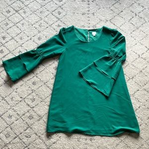 Emerald Green Shift Dress
